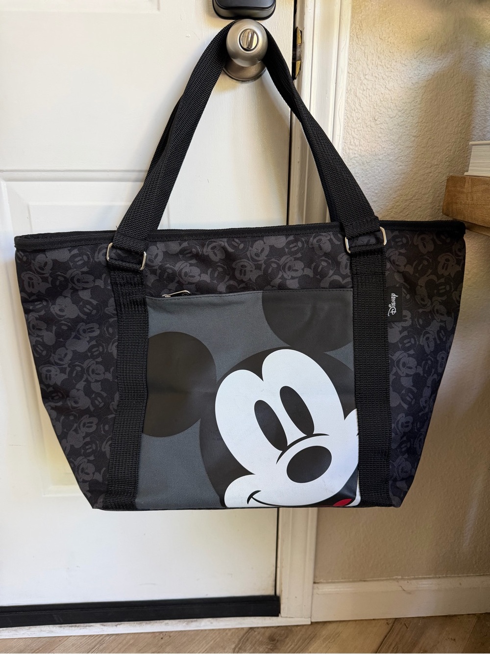 Disney Mickey Mouse Insulated Tote Bag Black Disney Parks Cooler Travel Bag